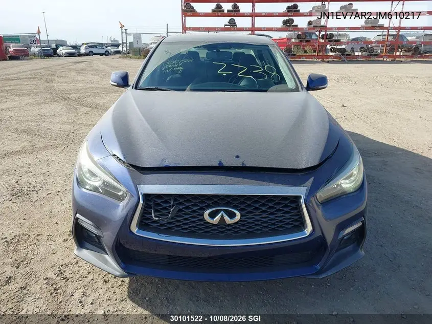 2018 INFINITI Q50 VIN JN1EV7AR2JM610217 — фото 12
