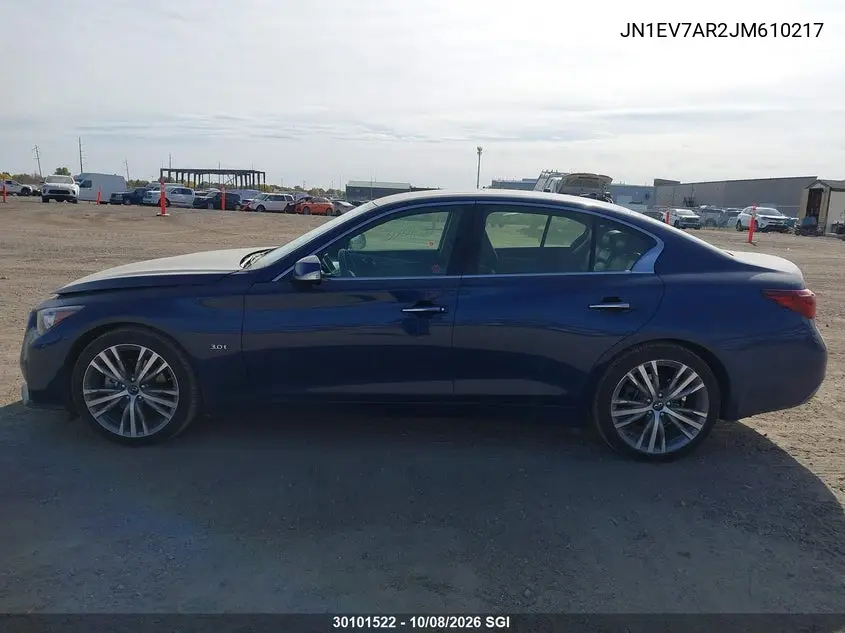 2018 INFINITI Q50 VIN JN1EV7AR2JM610217 — фото 14