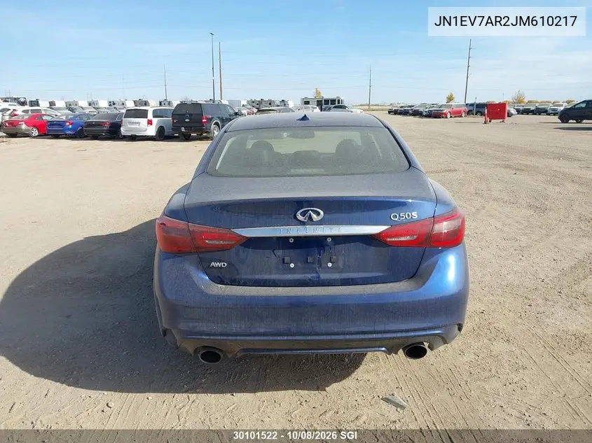 2018 INFINITI Q50 VIN JN1EV7AR2JM610217 — фото 16