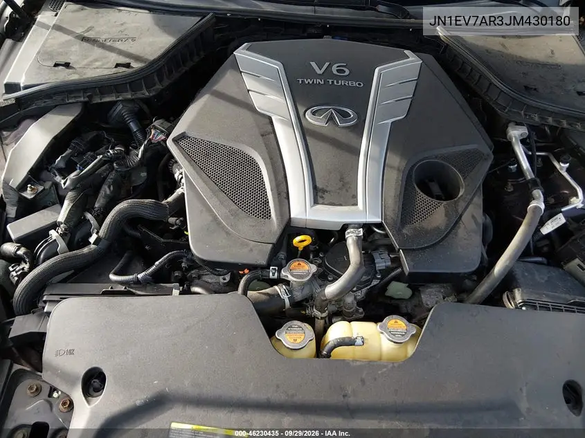 2018 INFINITI Q50 VIN JN1EV7AR3JM430180 — фото 10