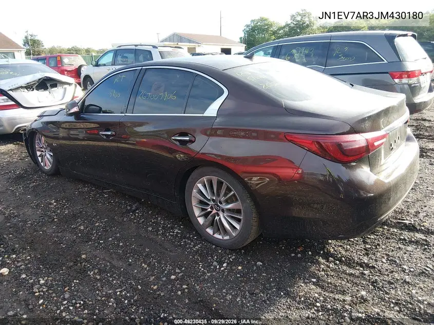 2018 INFINITI Q50 VIN JN1EV7AR3JM430180 — фото 13