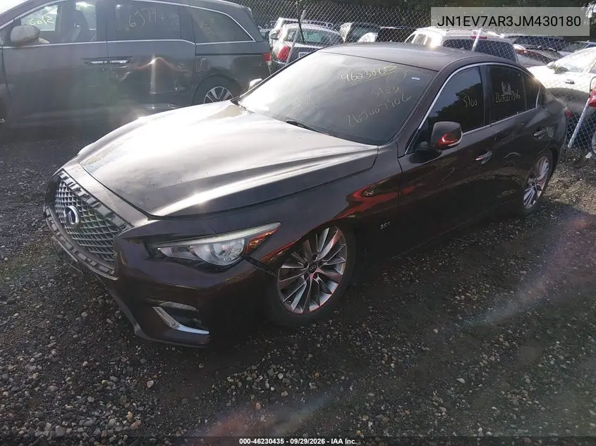 2018 INFINITI Q50 VIN JN1EV7AR3JM430180 — фото 2