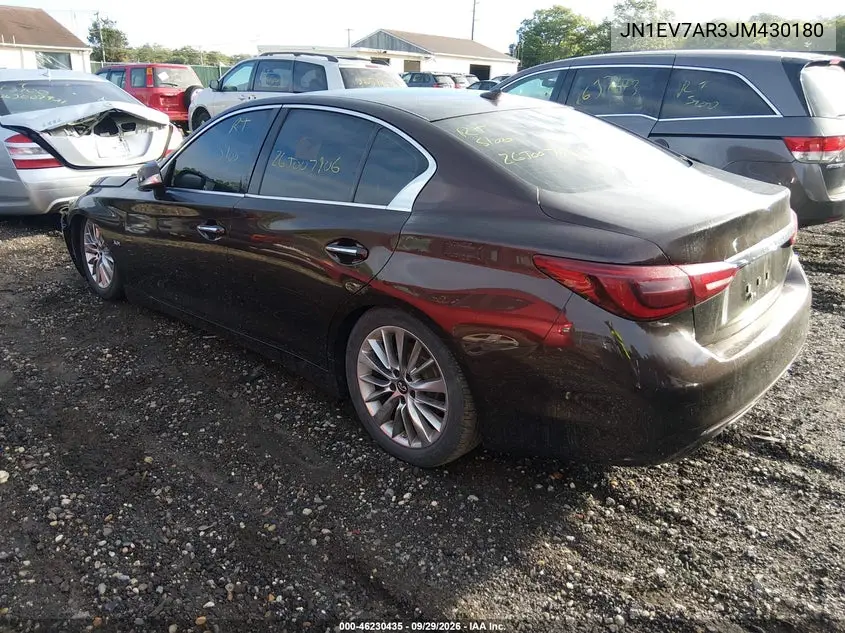 2018 INFINITI Q50 VIN JN1EV7AR3JM430180 — фото 3
