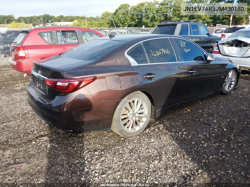 2018 INFINITI Q50 VIN JN1EV7AR3JM430180 — фото 4