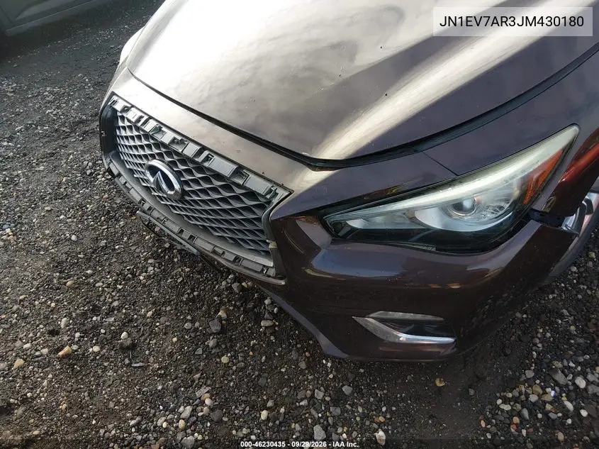 2018 INFINITI Q50 VIN JN1EV7AR3JM430180 — фото 6
