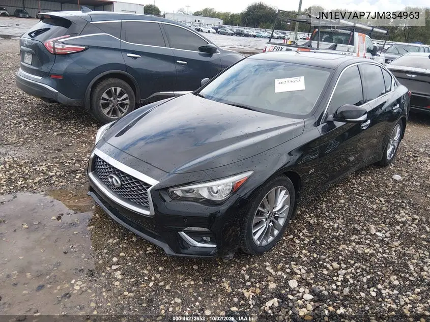 2018 INFINITI Q50 VIN JN1EV7AP7JM354963 — фото 2