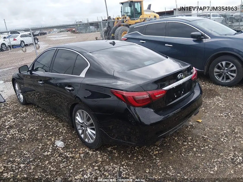 2018 INFINITI Q50 VIN JN1EV7AP7JM354963 — фото 3
