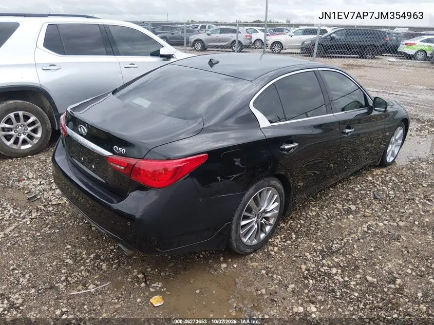 2018 INFINITI Q50 VIN JN1EV7AP7JM354963 — фото 4
