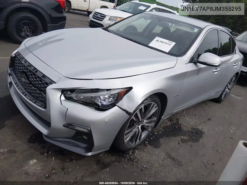 2018 INFINITI Q50 VIN JN1EV7AP8JM355295 — фото 2