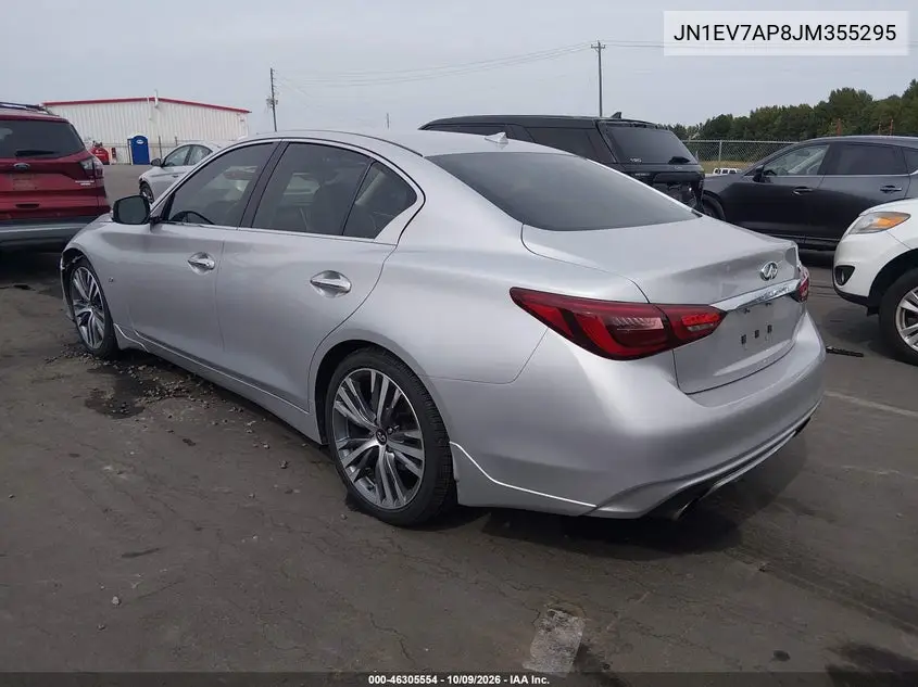 2018 INFINITI Q50 VIN JN1EV7AP8JM355295 — фото 3