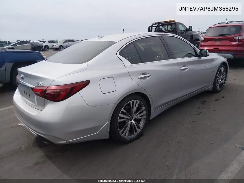 2018 INFINITI Q50 VIN JN1EV7AP8JM355295 — фото 4