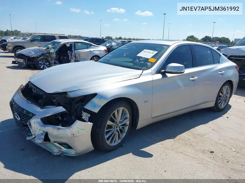 2018 INFINITI Q50 VIN JN1EV7AP5JM361992 — фото 2