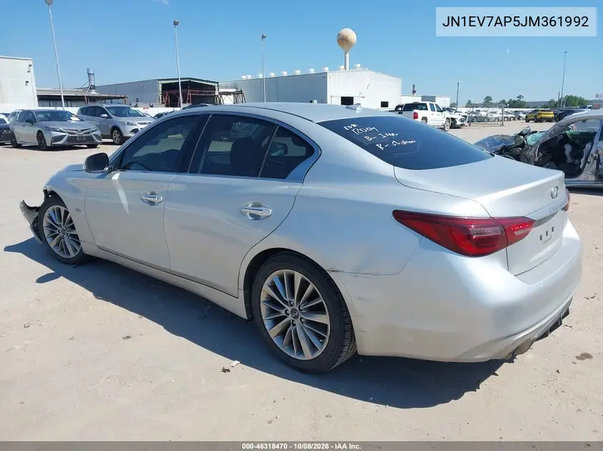 2018 INFINITI Q50 VIN JN1EV7AP5JM361992 — фото 3