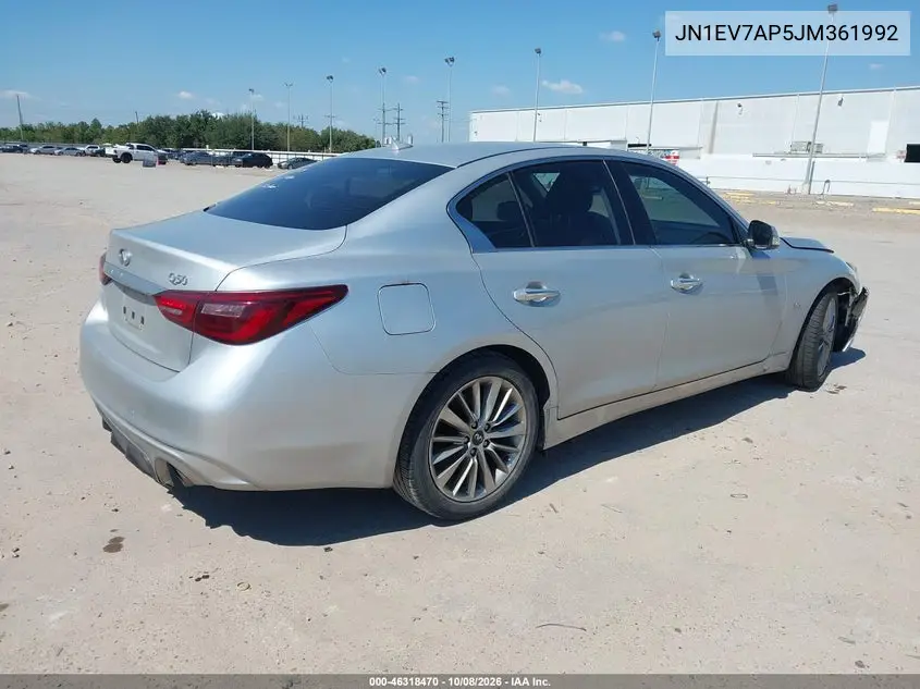 2018 INFINITI Q50 VIN JN1EV7AP5JM361992 — фото 4
