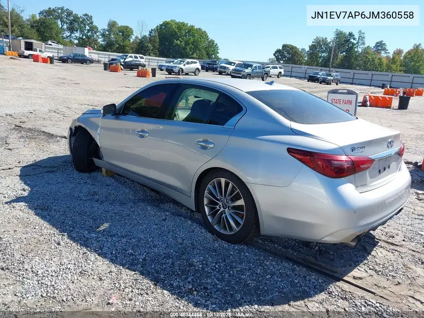 2018 INFINITI Q50 VIN JN1EV7AP6JM360558 — фото 3