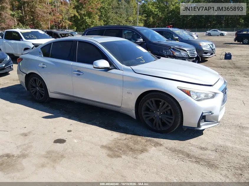 INFINITI Q50 2018, VIN JN1EV7AP1JM365893