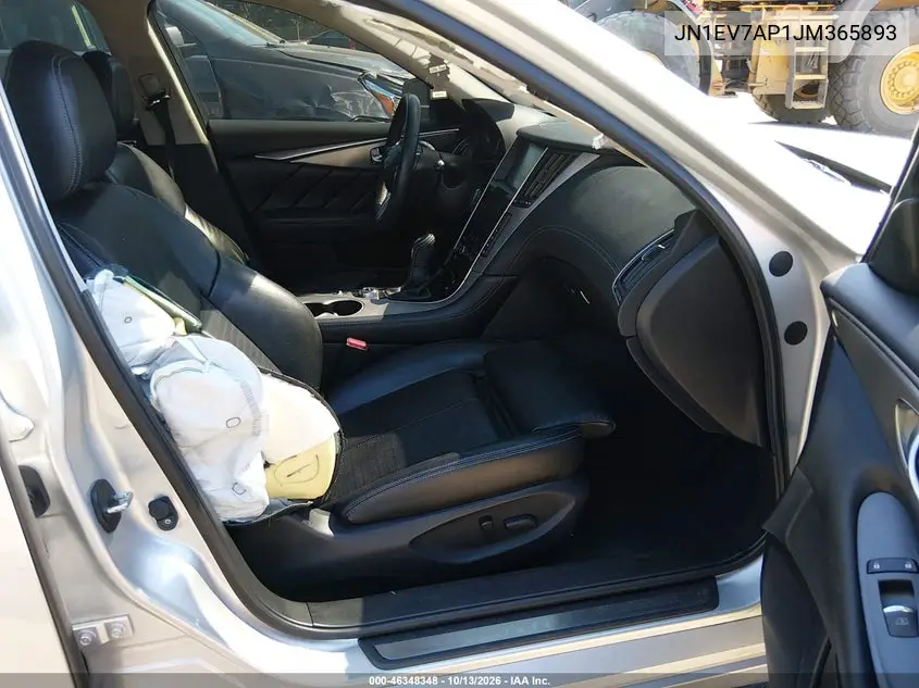 2018 INFINITI Q50 VIN JN1EV7AP1JM365893 — фото 5