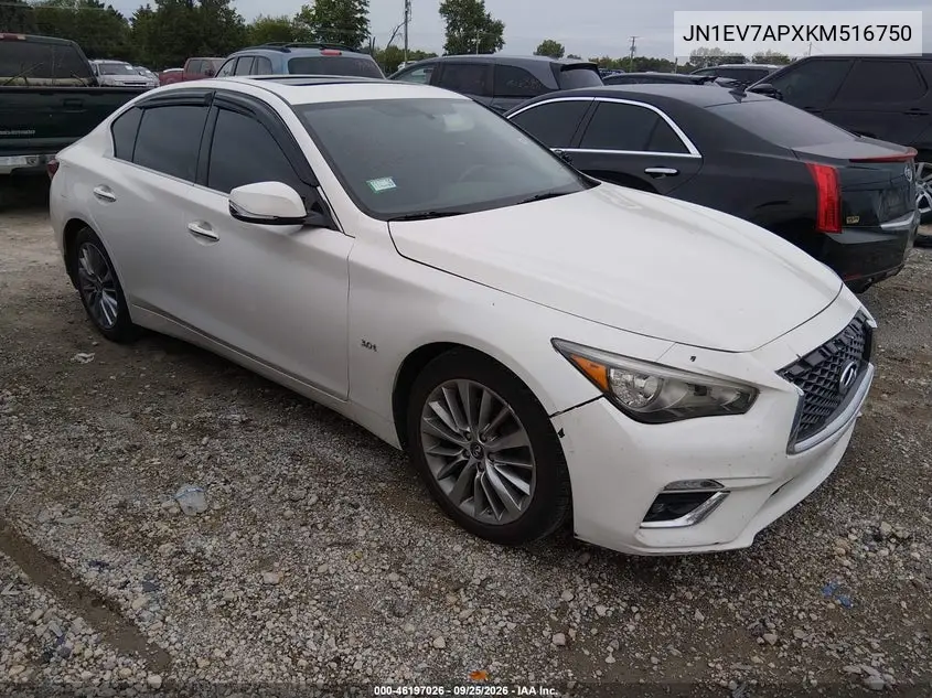 INFINITI Q50 2019, VIN JN1EV7APXKM516750