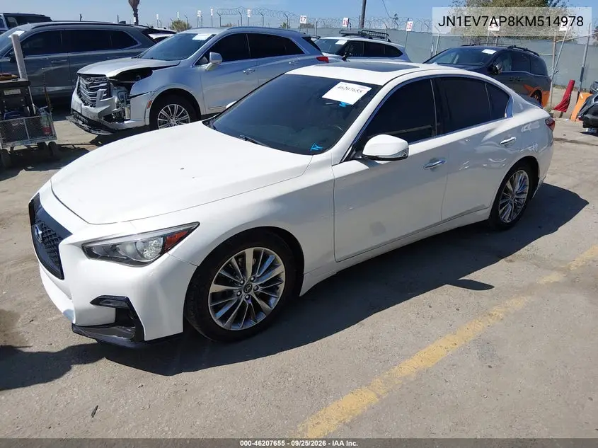 2019 INFINITI Q50 VIN JN1EV7AP8KM514978 — фото 2