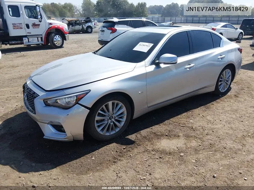 2019 INFINITI Q50 VIN JN1EV7AP6KM518429 — фото 2