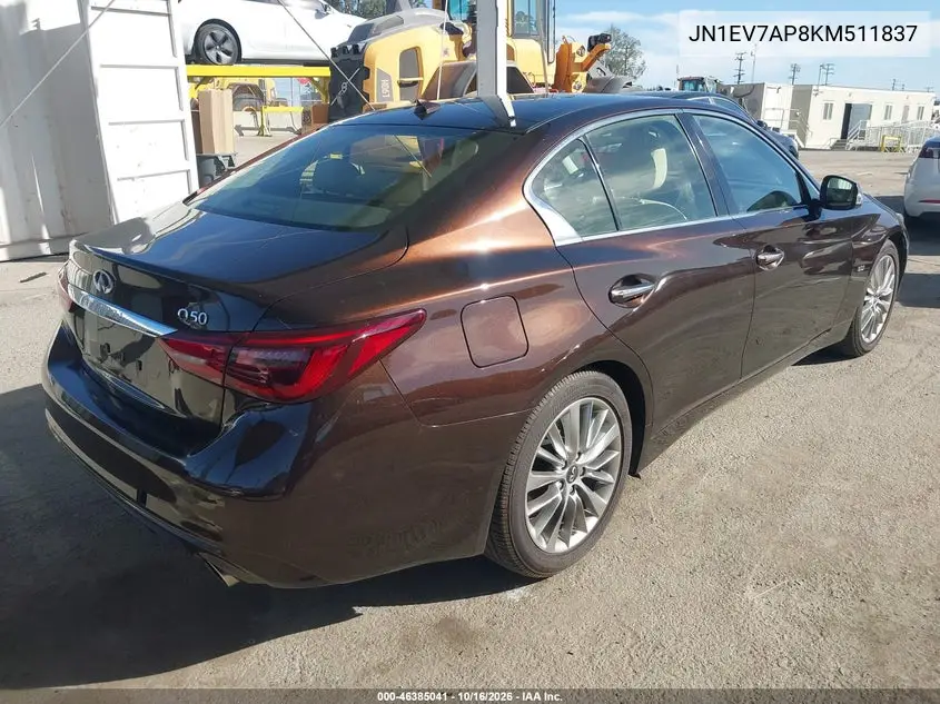 2019 INFINITI Q50 VIN JN1EV7AP8KM511837 — фото 4