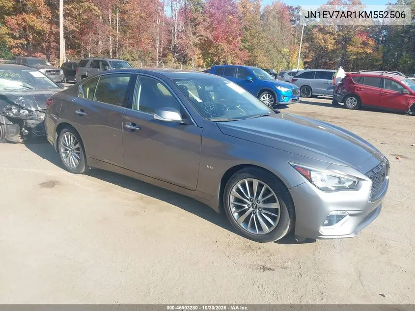 INFINITI Q50 2019, VIN JN1EV7AR1KM552506