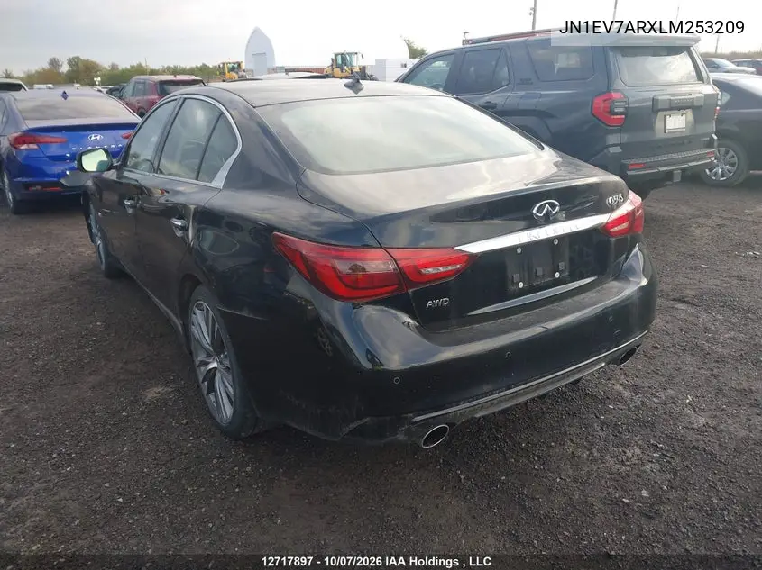 2020 INFINITI Q50 VIN JN1EV7ARXLM253209 — фото 3