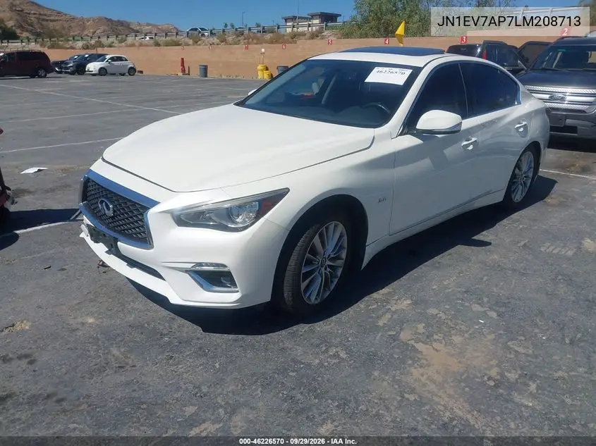 2020 INFINITI Q50 VIN JN1EV7AP7LM208713 — фото 2
