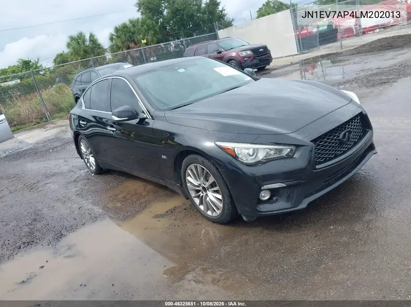 INFINITI Q50 2020, VIN JN1EV7AP4LM202013