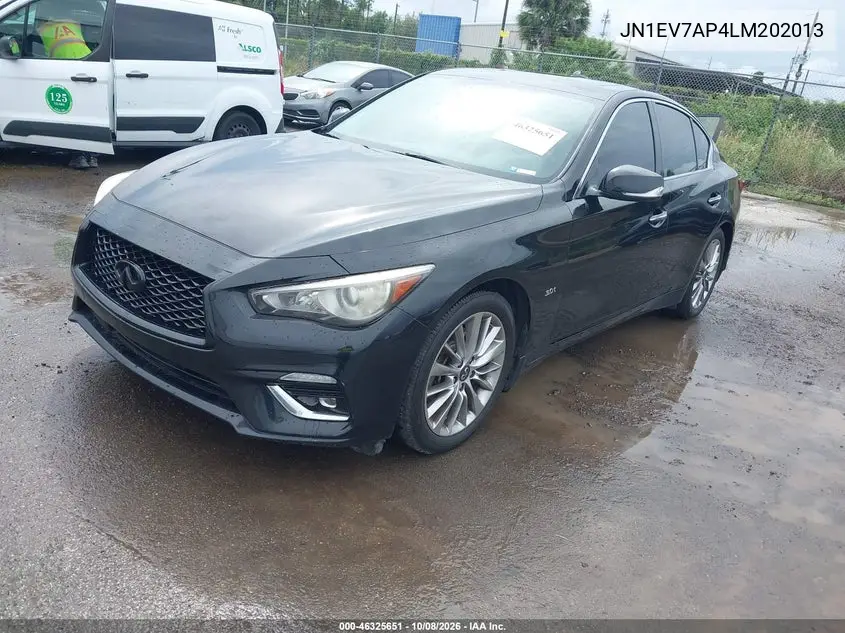 2020 INFINITI Q50 VIN JN1EV7AP4LM202013 — фото 2