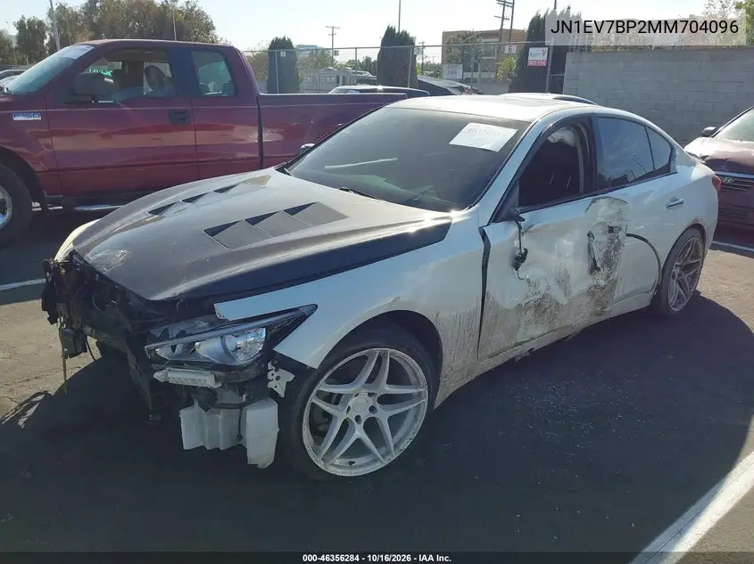 2021 INFINITI Q50 VIN JN1EV7BP2MM704096 — фото 2