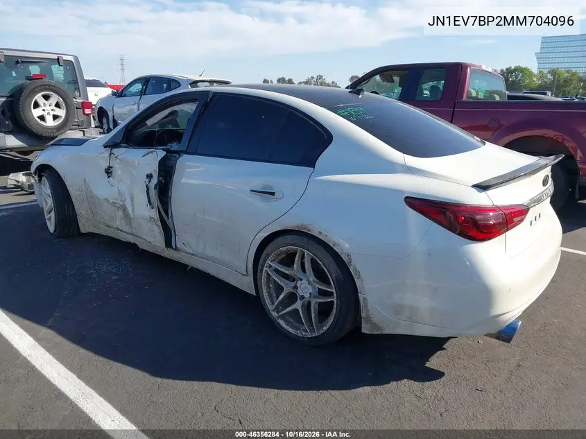 2021 INFINITI Q50 VIN JN1EV7BP2MM704096 — фото 3