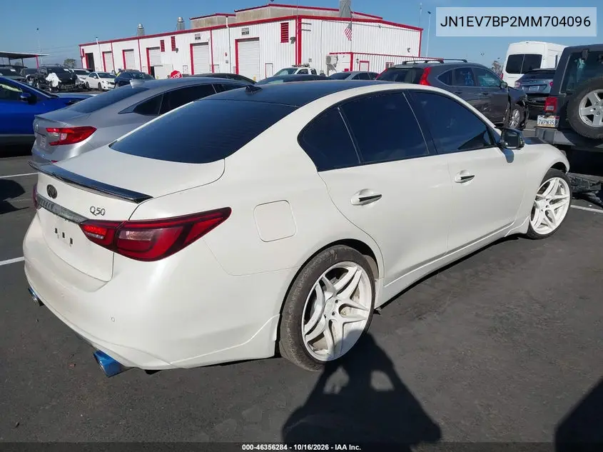 2021 INFINITI Q50 VIN JN1EV7BP2MM704096 — фото 4