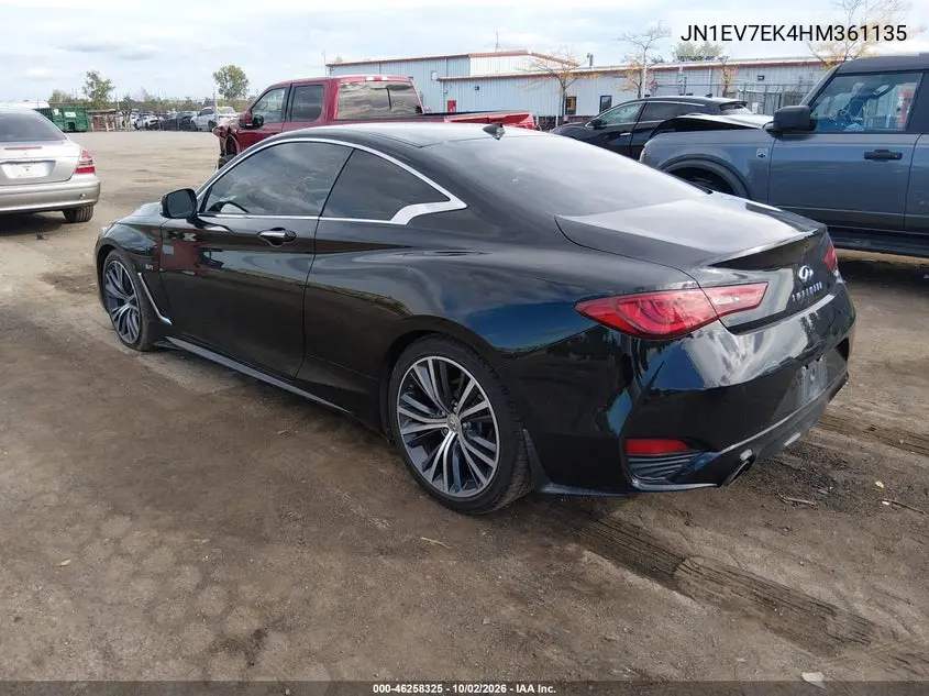 INFINITI Q60 2017, VIN JN1EV7EK4HM361135