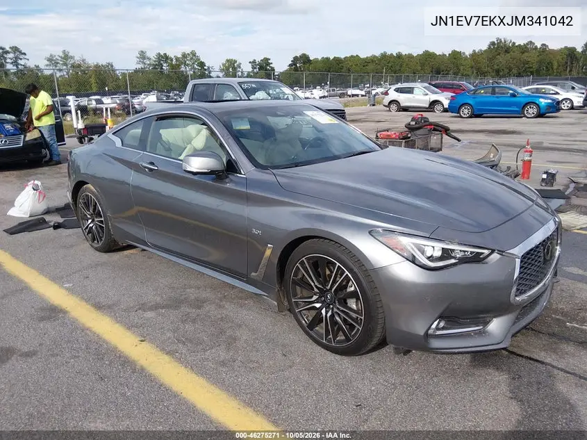 INFINITI Q60 2018, VIN JN1EV7EKXJM341042