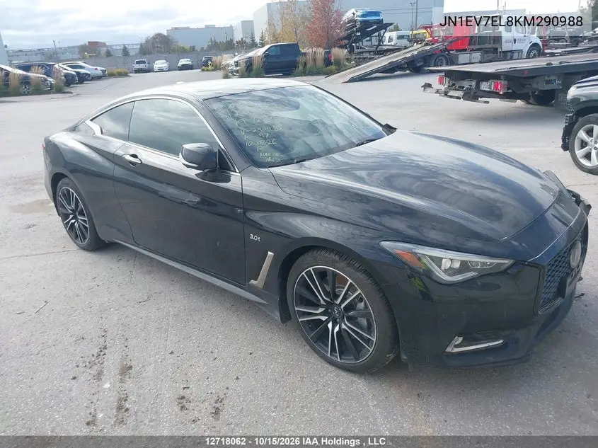 INFINITI Q60 2019, VIN JN1EV7EL8KM290988