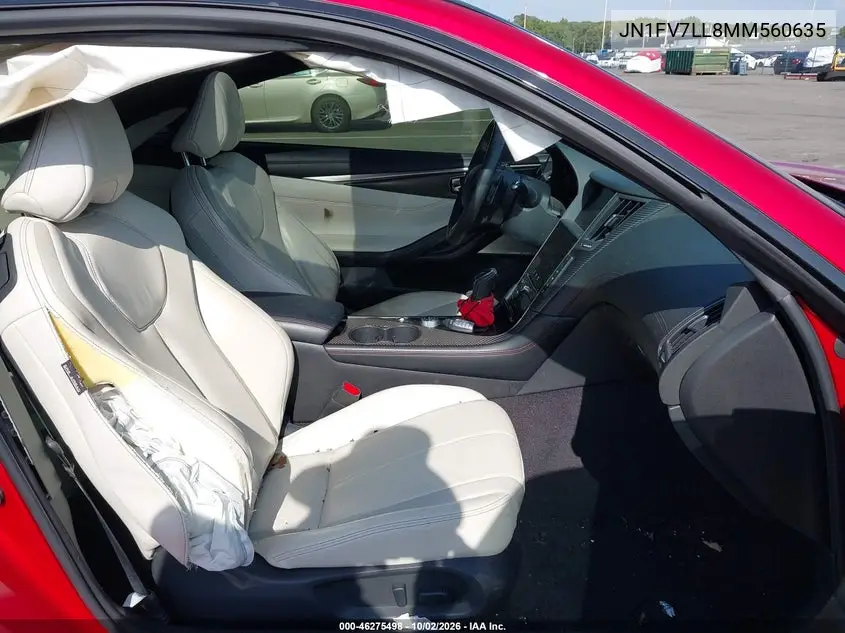 2021 INFINITI Q60 VIN JN1FV7LL8MM560635 — фото 5