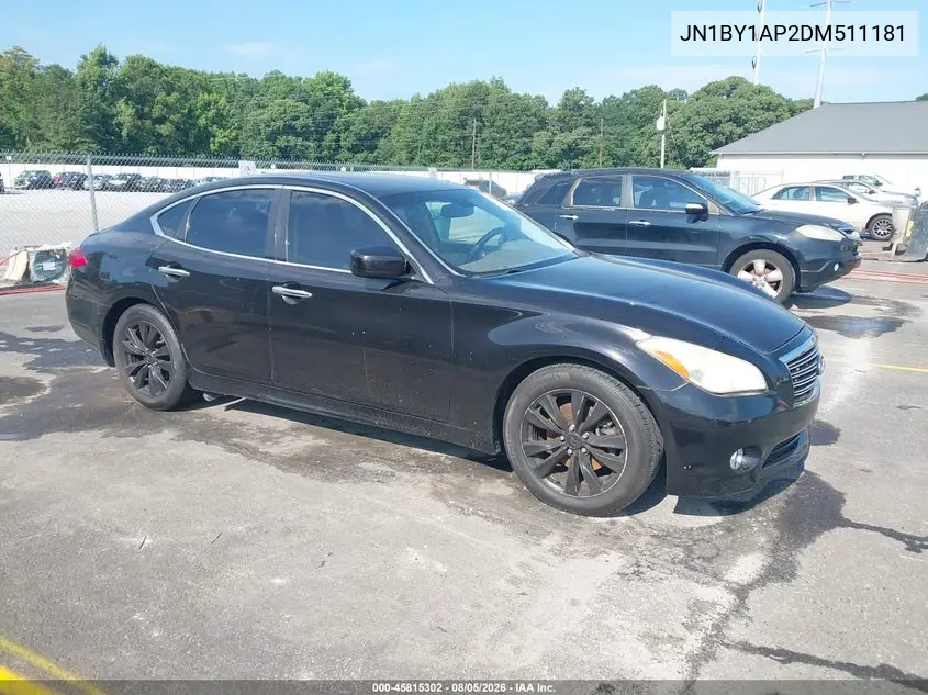 INFINITI Q70 2013, VIN JN1BY1AP2DM511181
