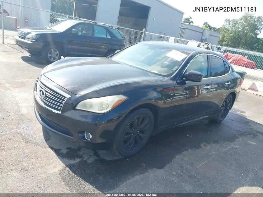 2013 INFINITI Q70 VIN JN1BY1AP2DM511181 — фото 2