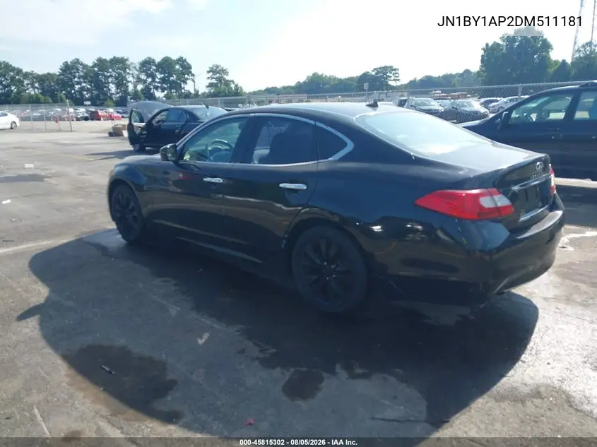 2013 INFINITI Q70 VIN JN1BY1AP2DM511181 — фото 3