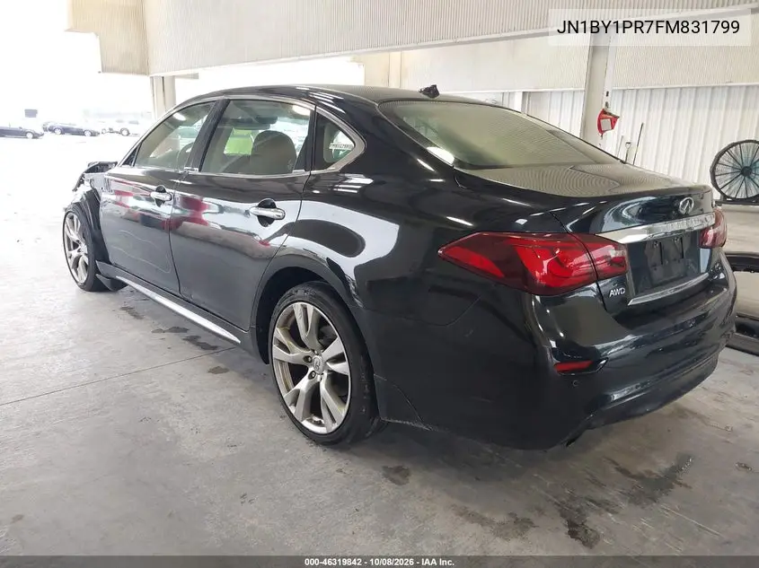 2015 INFINITI Q70 VIN JN1BY1PR7FM831799 — фото 3