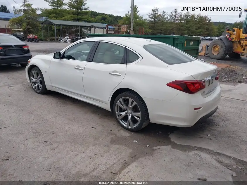 2017 INFINITI Q70 VIN JN1BY1AR0HM770095 — фото 3