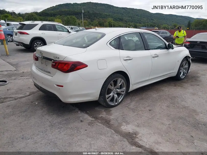 2017 INFINITI Q70 VIN JN1BY1AR0HM770095 — фото 4