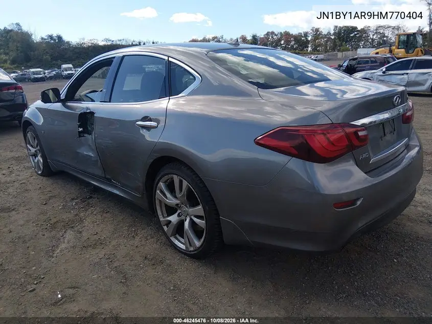 2017 INFINITI Q70 VIN JN1BY1AR9HM770404 — фото 3