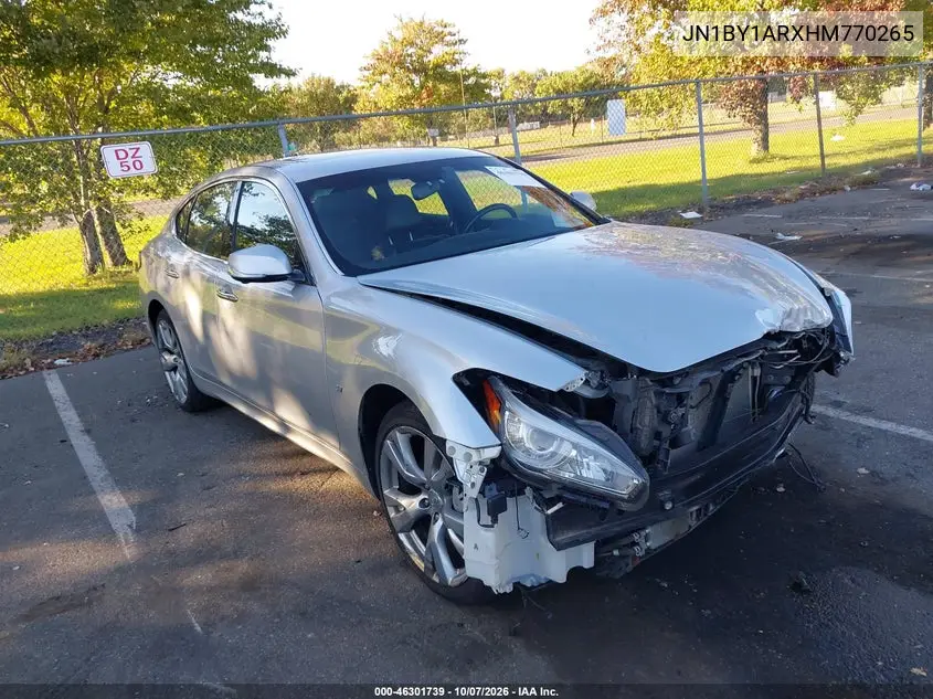 INFINITI Q70 2017, VIN JN1BY1ARXHM770265