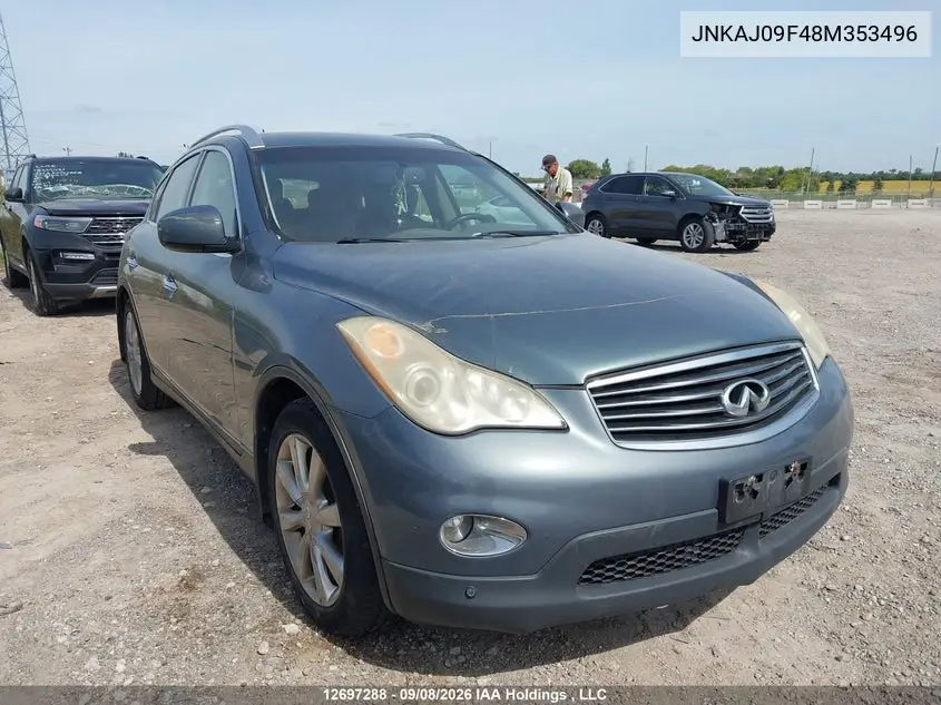 INFINITI QX50 2008, VIN JNKAJ09F48M353496