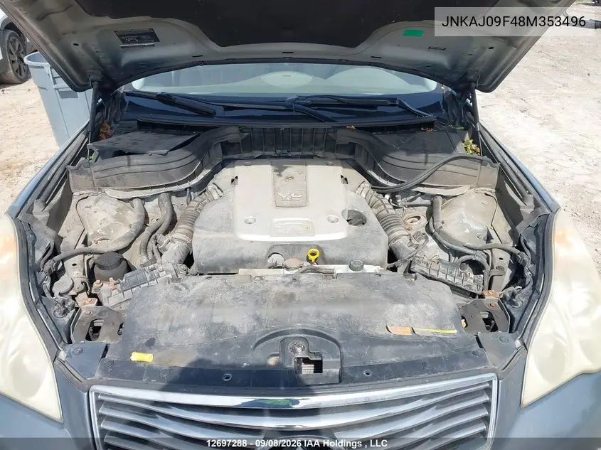 2008 INFINITI QX50 VIN JNKAJ09F48M353496 — фото 10