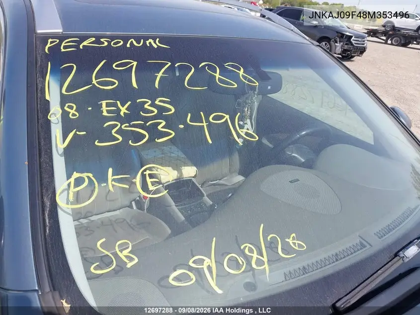 2008 INFINITI QX50 VIN JNKAJ09F48M353496 — фото 17