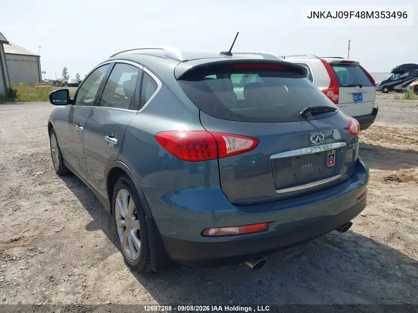 2008 INFINITI QX50 VIN JNKAJ09F48M353496 — фото 3