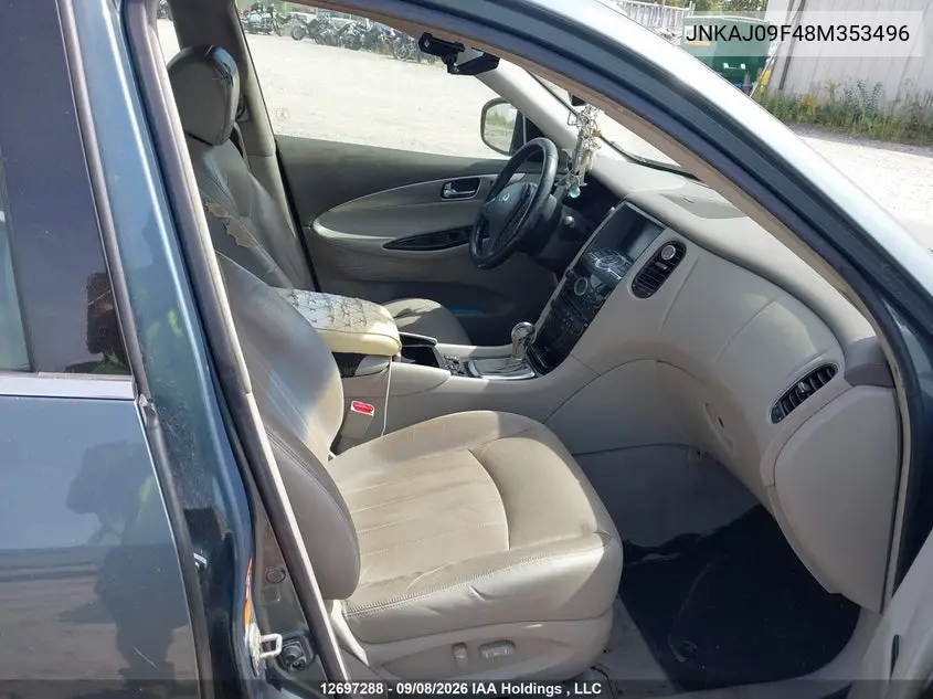 2008 INFINITI QX50 VIN JNKAJ09F48M353496 — фото 5